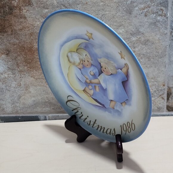 Schmid Hummel Christmas 1986 Tell The Heavens Decorative Wall Hanging Plate - Picture 9 of 12